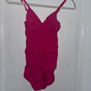 Hot pink bodysuit